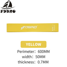 Load image into Gallery viewer, FDBRO 5 Level Resistance Bands Rubber Loops Latex Yoga Gym Strength Training Athletic Rubber Bands Workout Fitness Gym Equipment
