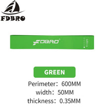 Load image into Gallery viewer, FDBRO 5 Level Resistance Bands Rubber Loops Latex Yoga Gym Strength Training Athletic Rubber Bands Workout Fitness Gym Equipment