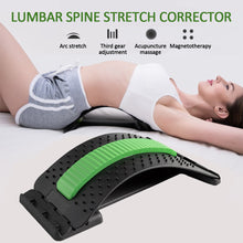 Load image into Gallery viewer, Back Massager Stretcher Equipment Waist Massage Instrument Massageador Fitness Lumbar Support Relaxation Spine Spine Pain Relief