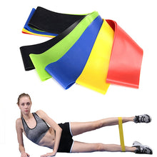Load image into Gallery viewer, Yoga Rubber Resistance Bands Indoor Outdoor Fitness Equipment 0.4mm-1.2mm Pilates Sport Training Workout Elastic Bands

