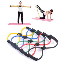 Load image into Gallery viewer, New Gym 8 Word Elastic Band Chest Developer Rubber Latex Resistance Bands Fitness Equipment Stretch Yoga Training Crossfit Bands
